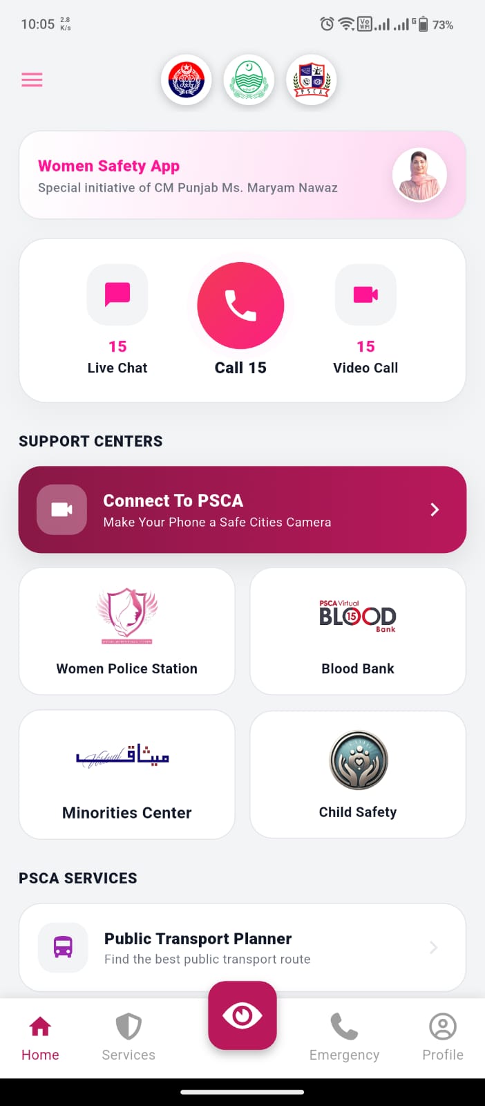 Women Safety App screenshot